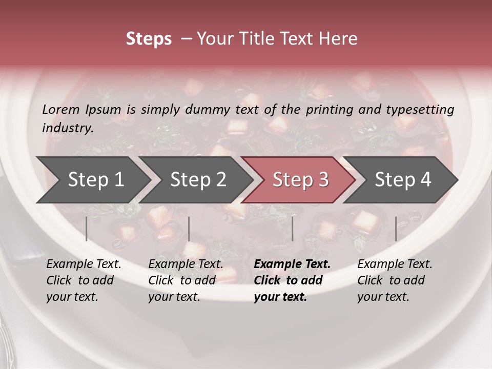 Beet Ukraine Cocktail PowerPoint Template