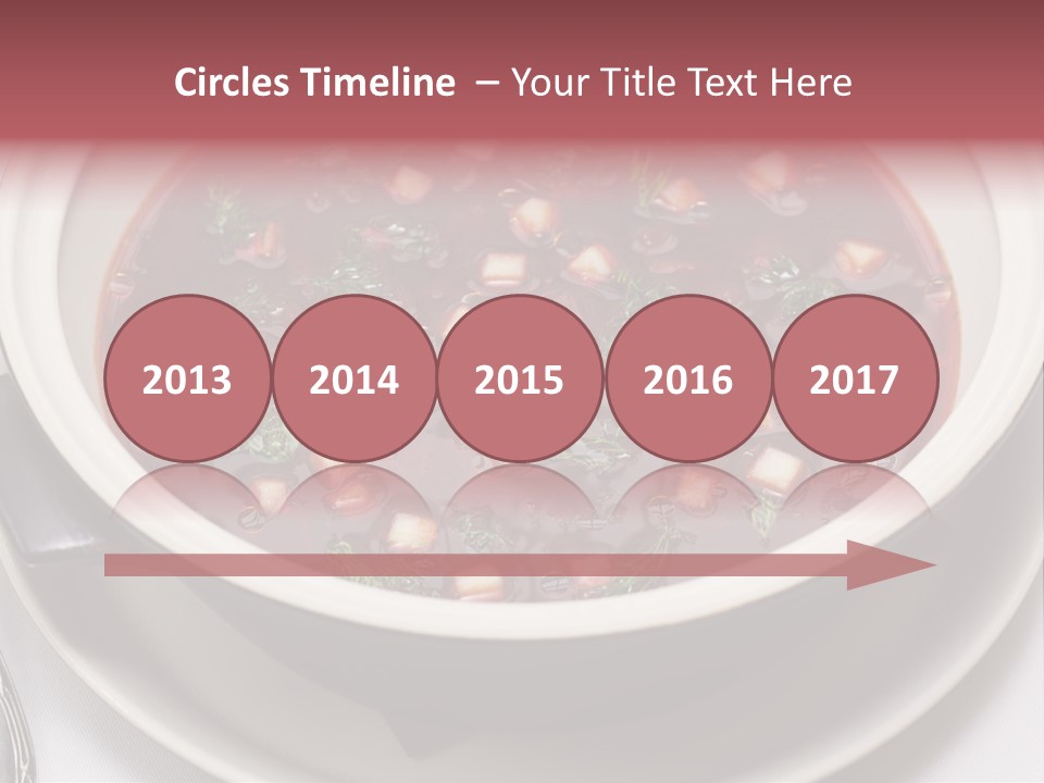 Beet Ukraine Cocktail PowerPoint Template