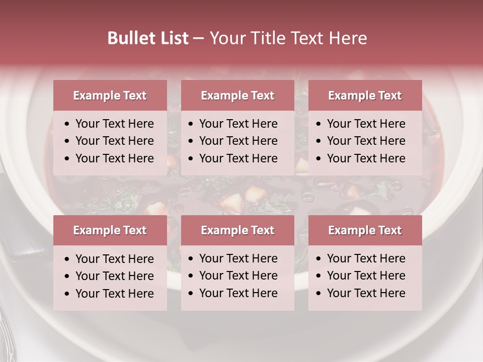 Beet Ukraine Cocktail PowerPoint Template