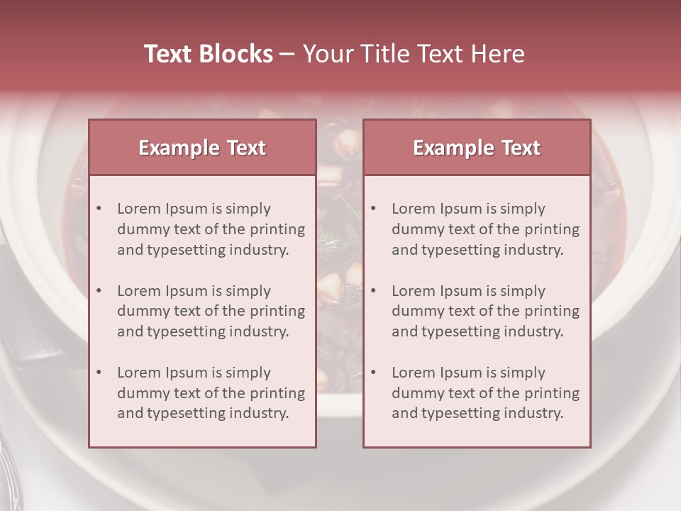 Beet Ukraine Cocktail PowerPoint Template