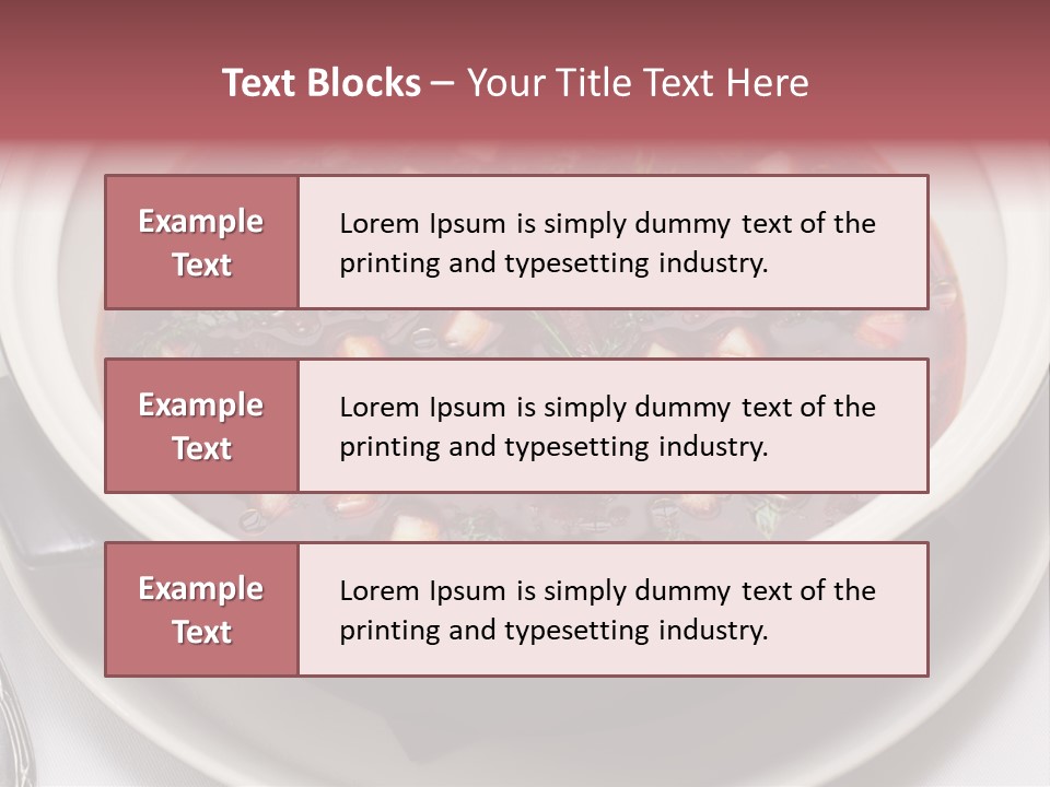 Beet Ukraine Cocktail PowerPoint Template