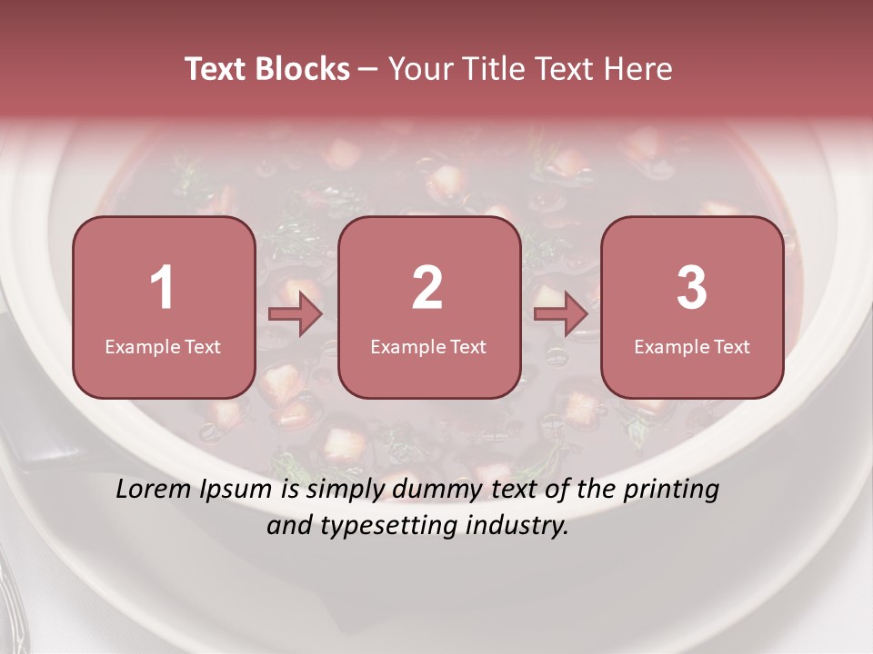 Beet Ukraine Cocktail PowerPoint Template