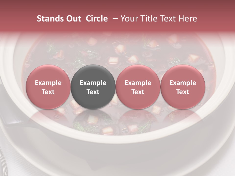 Beet Ukraine Cocktail PowerPoint Template