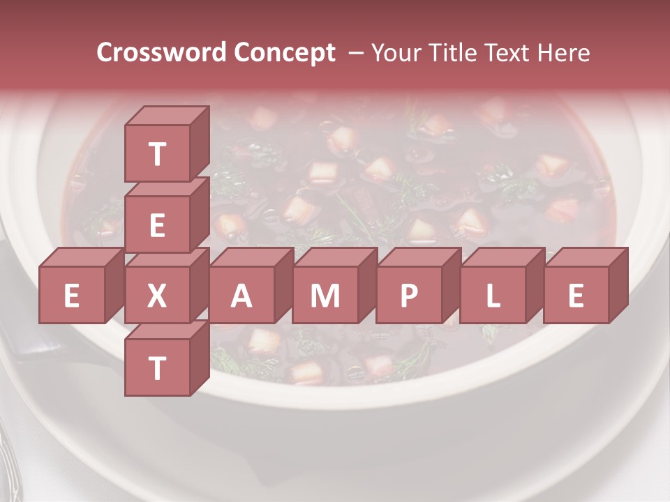 Beet Ukraine Cocktail PowerPoint Template