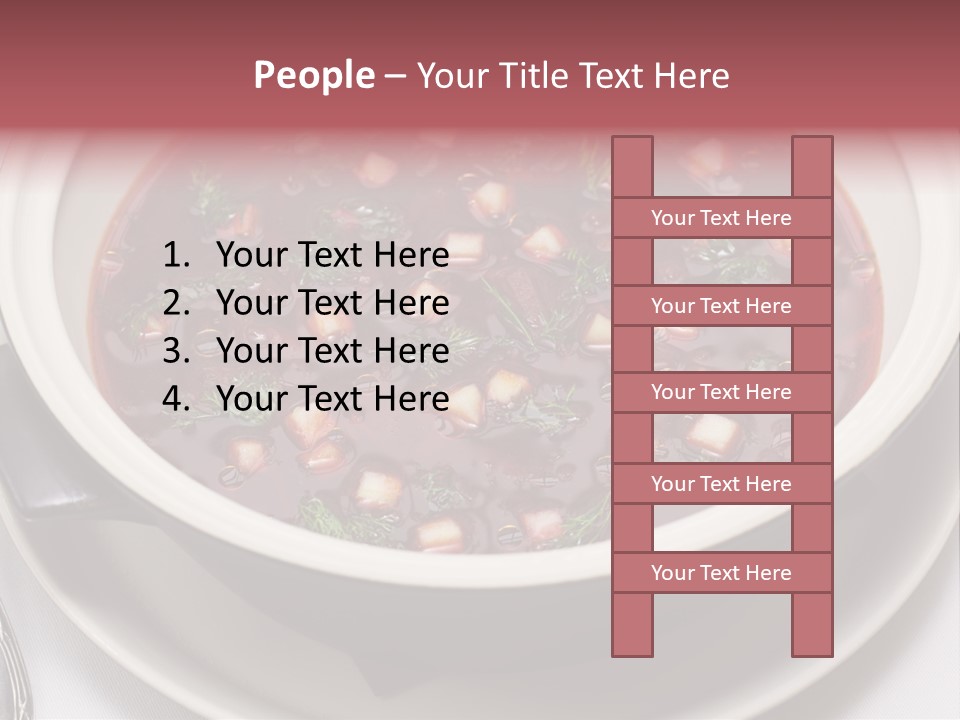 Beet Ukraine Cocktail PowerPoint Template