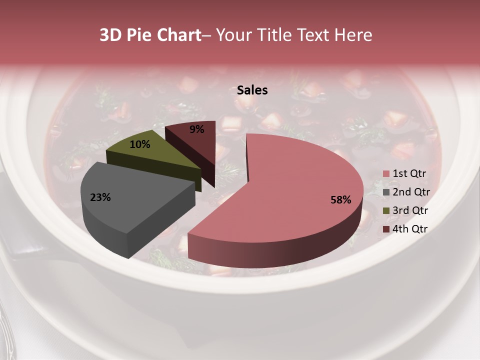 Beet Ukraine Cocktail PowerPoint Template
