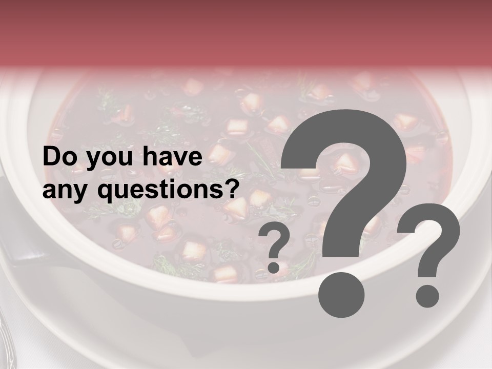 Beet Ukraine Cocktail PowerPoint Template