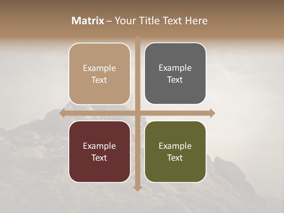 Sky Mountain Stone PowerPoint Template
