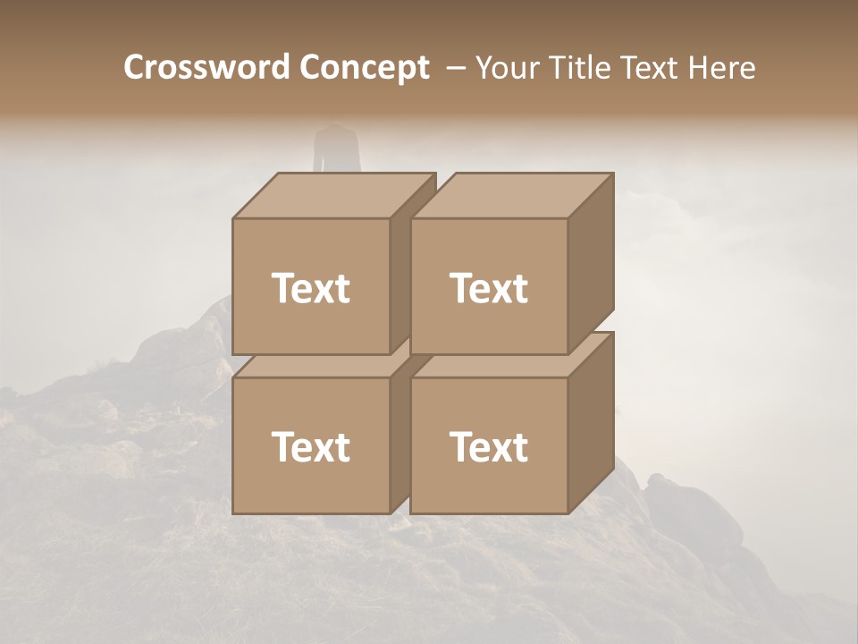 Sky Mountain Stone PowerPoint Template