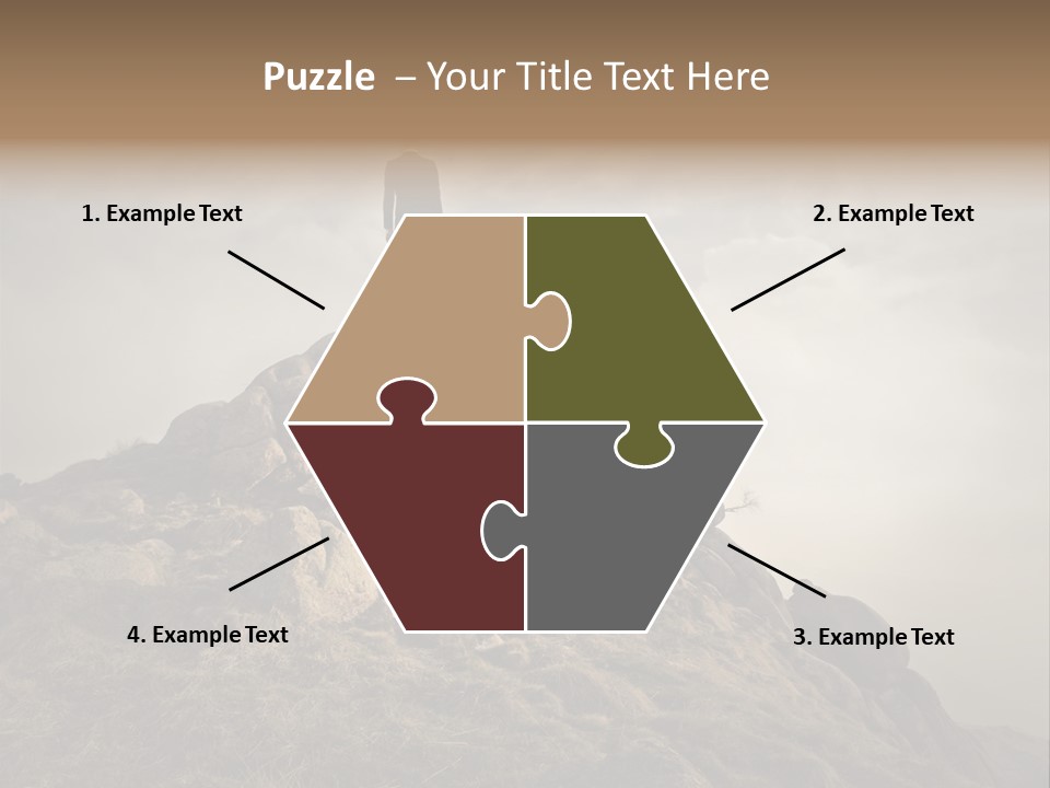 Sky Mountain Stone PowerPoint Template