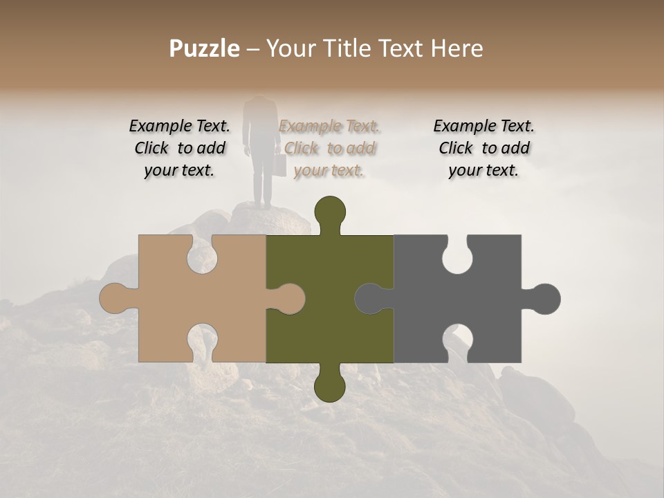 Sky Mountain Stone PowerPoint Template