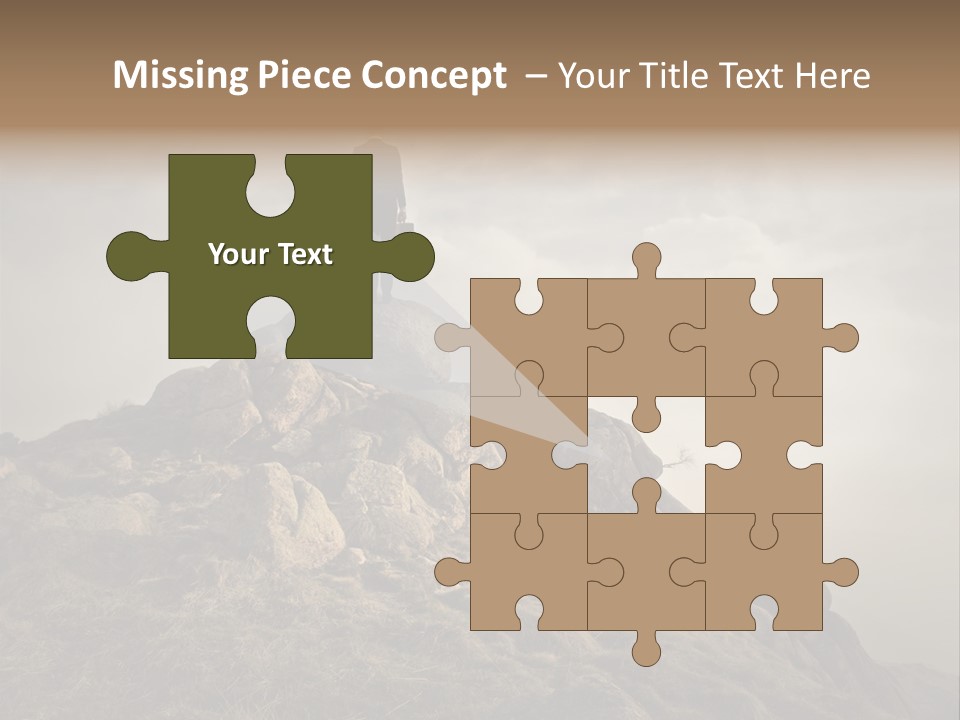 Sky Mountain Stone PowerPoint Template