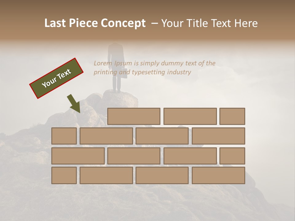 Sky Mountain Stone PowerPoint Template