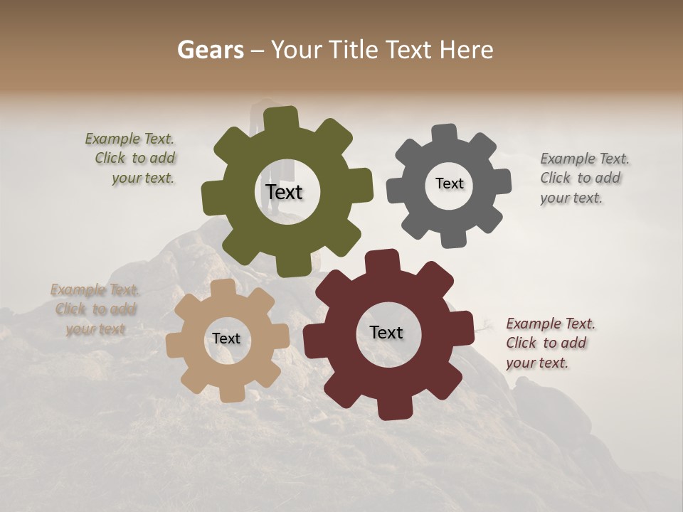 Sky Mountain Stone PowerPoint Template