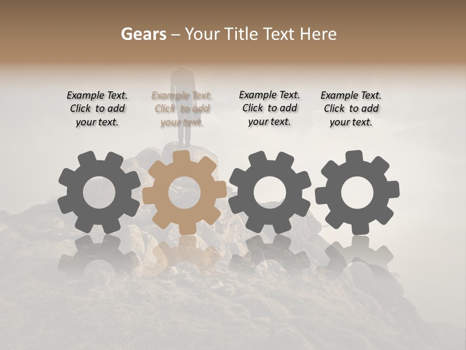 Sky Mountain Stone PowerPoint Template