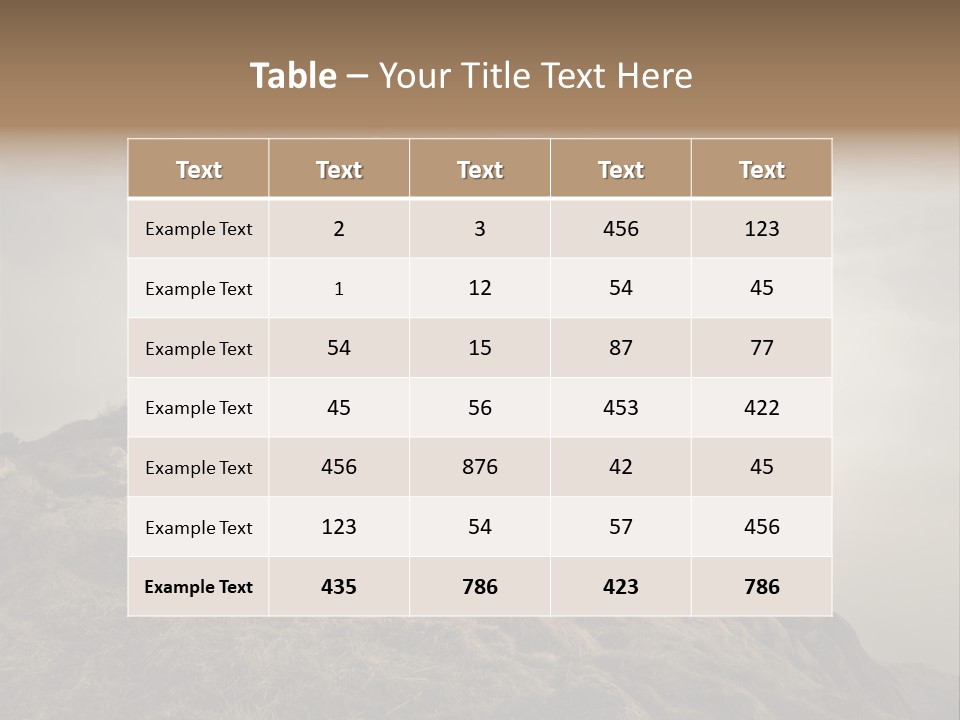 Sky Mountain Stone PowerPoint Template