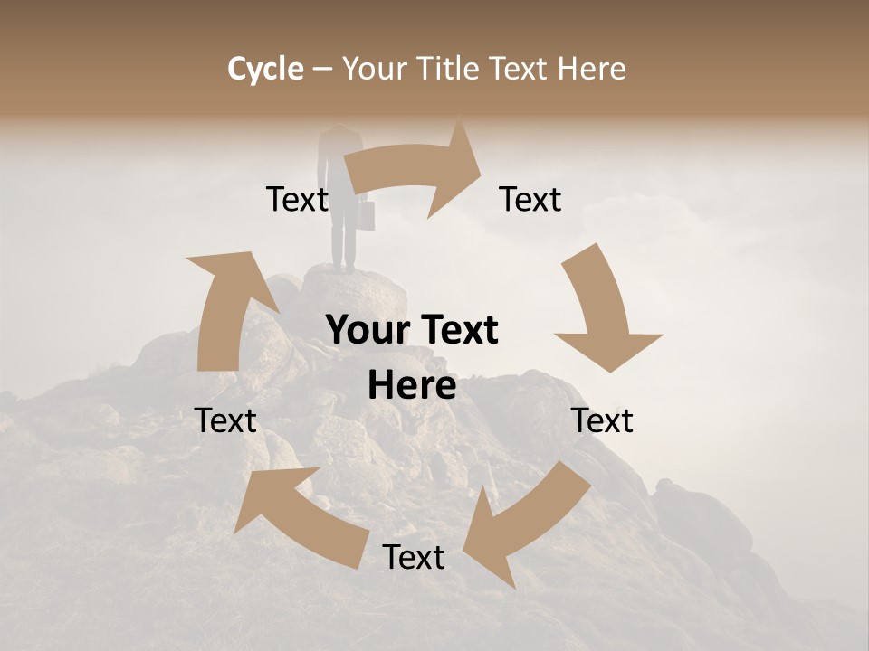 Sky Mountain Stone PowerPoint Template