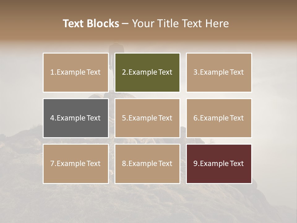 Sky Mountain Stone PowerPoint Template
