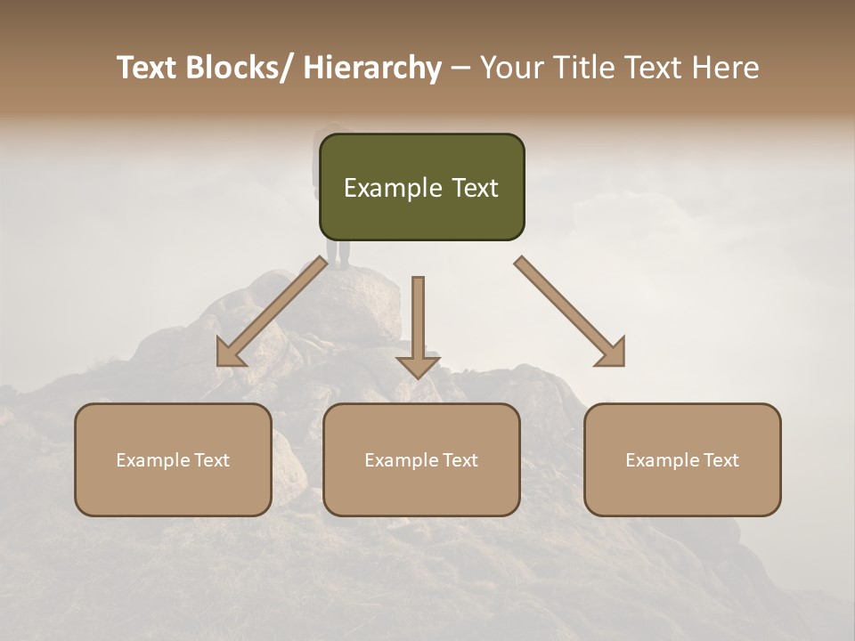 Sky Mountain Stone PowerPoint Template