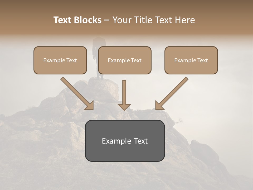 Sky Mountain Stone PowerPoint Template