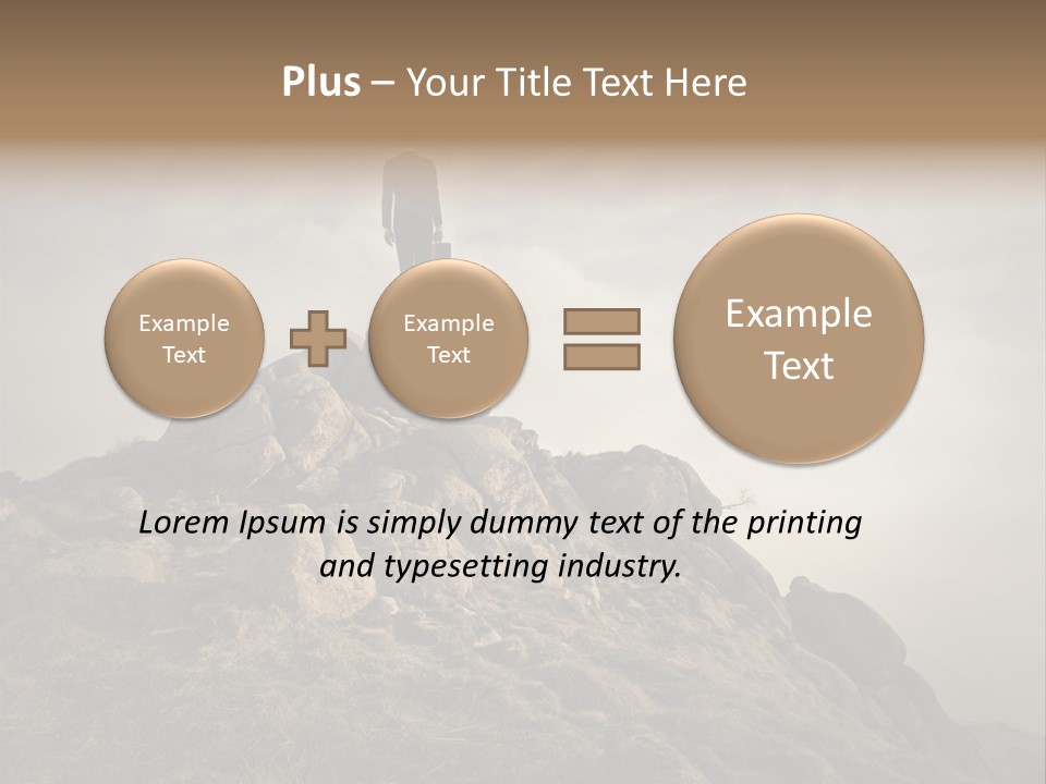 Sky Mountain Stone PowerPoint Template
