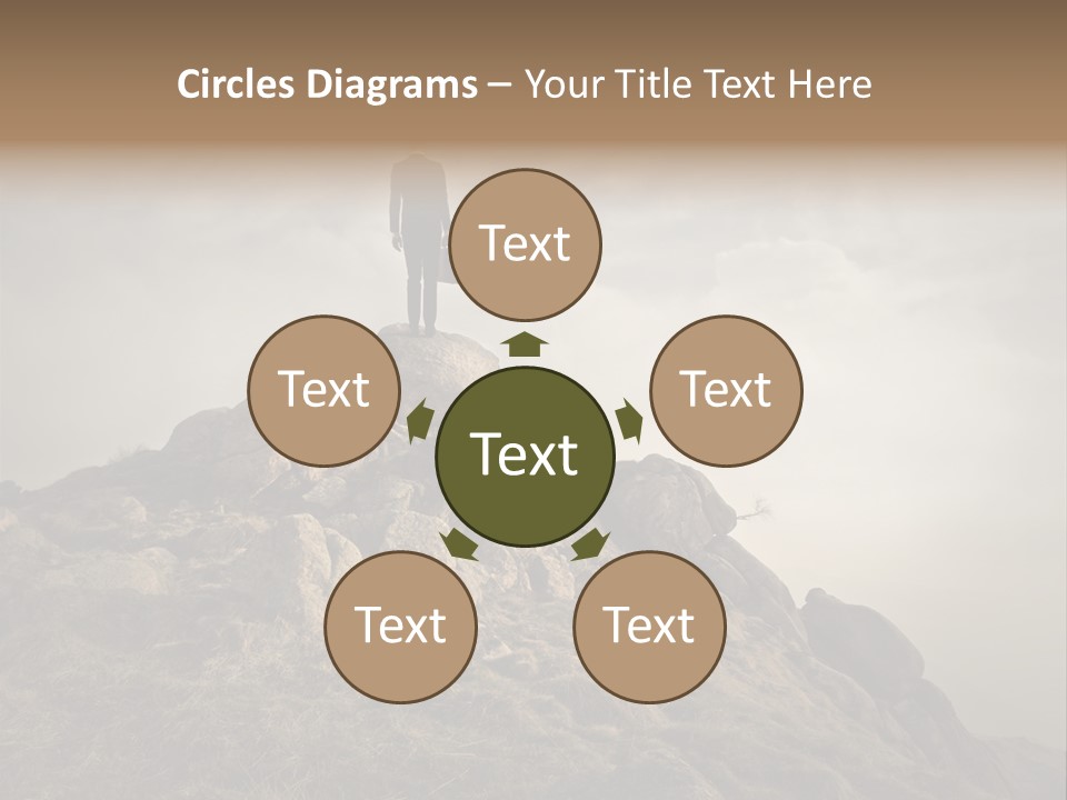Sky Mountain Stone PowerPoint Template