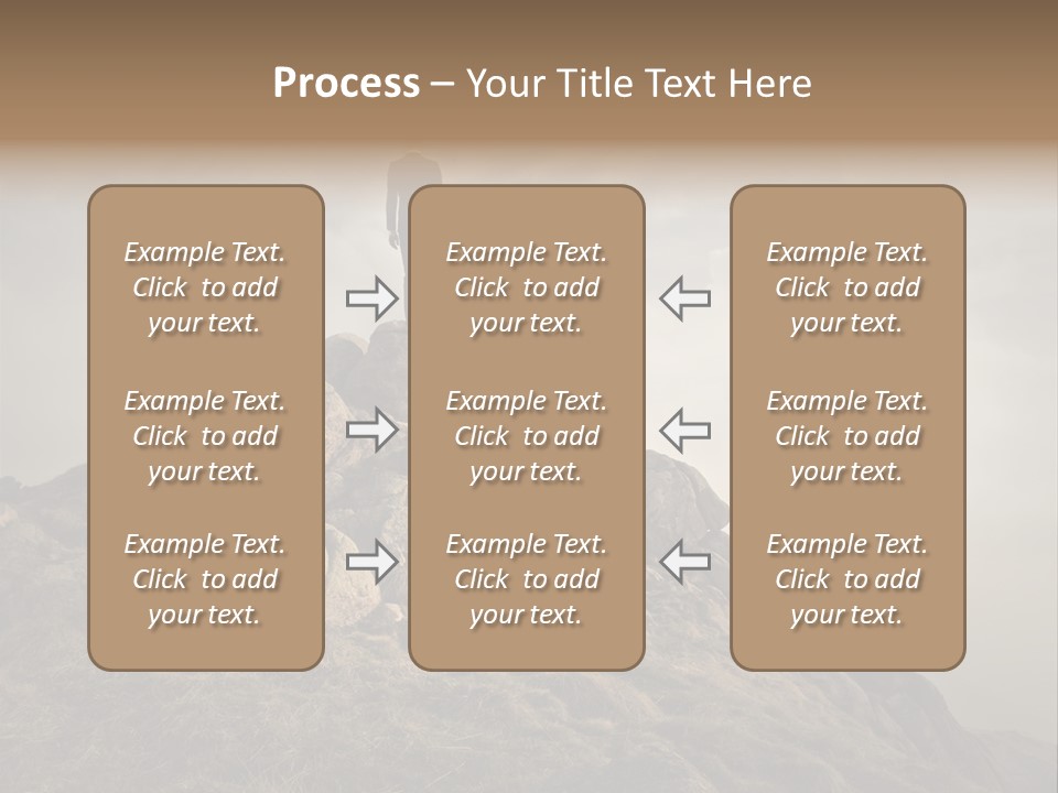Sky Mountain Stone PowerPoint Template