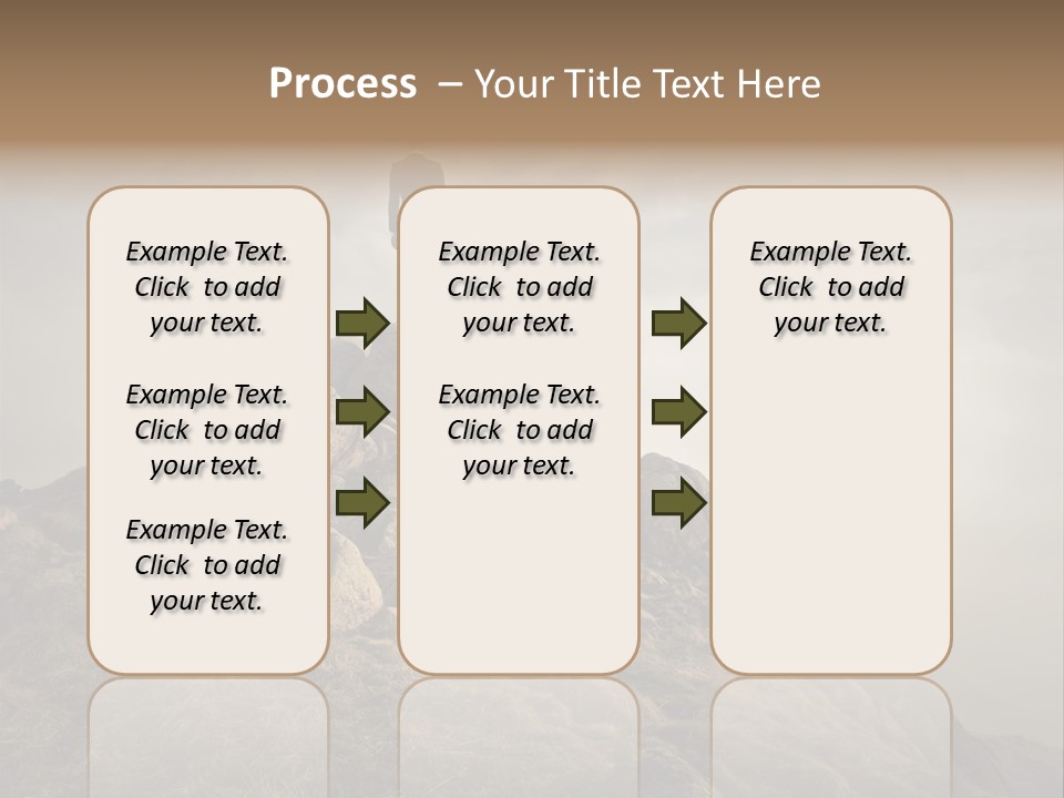 Sky Mountain Stone PowerPoint Template