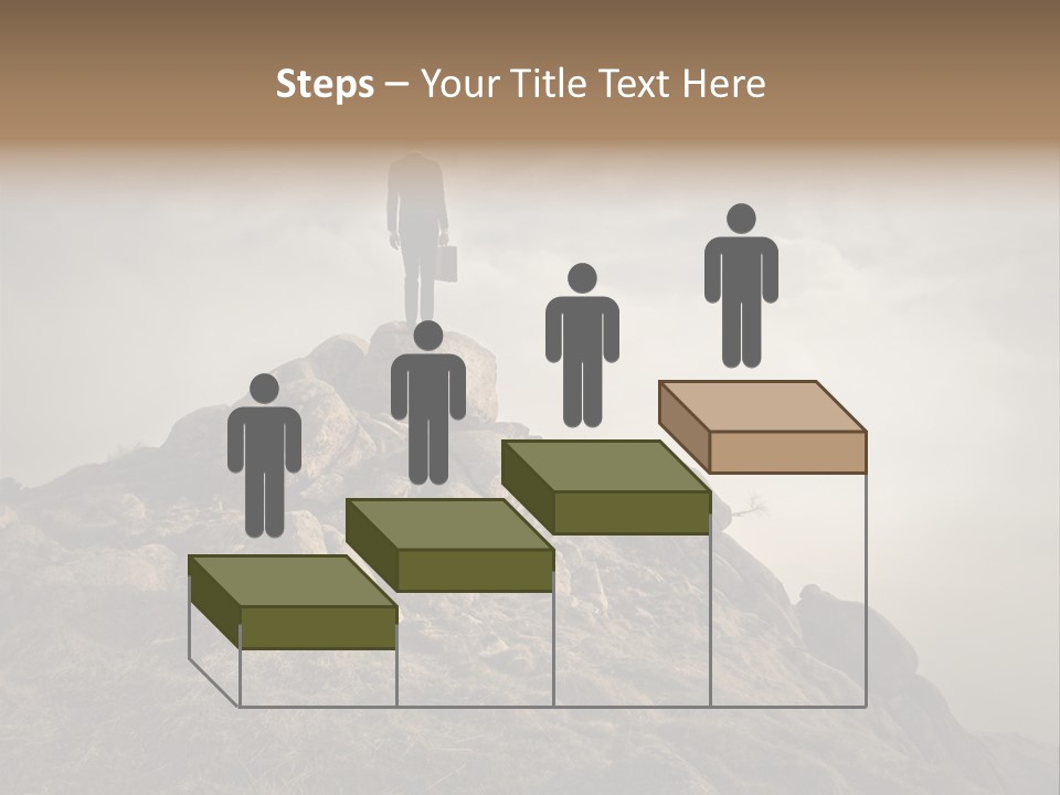 Sky Mountain Stone PowerPoint Template
