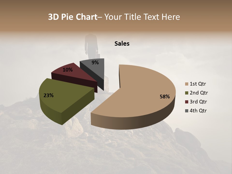 Sky Mountain Stone PowerPoint Template