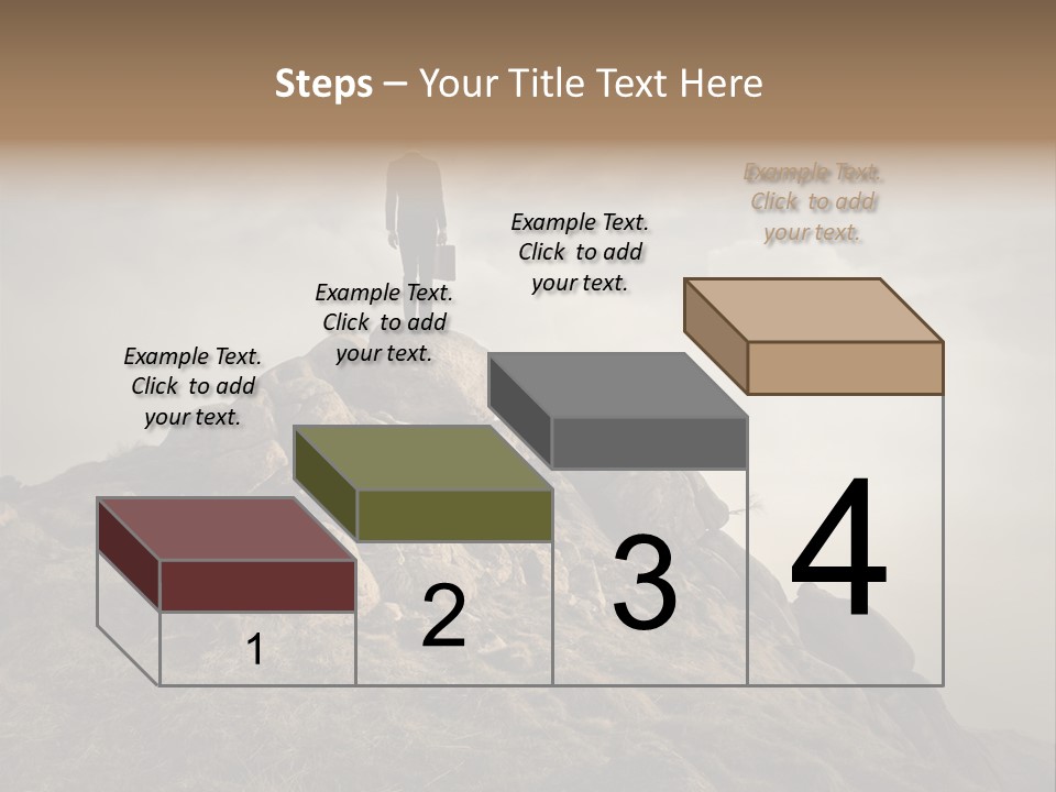 Sky Mountain Stone PowerPoint Template