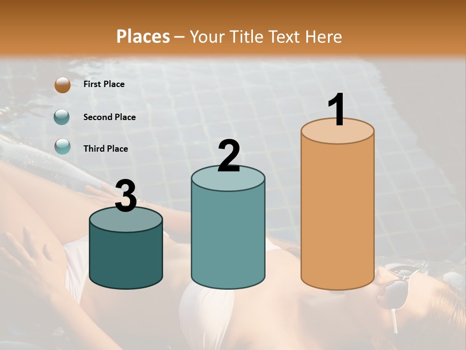 Fresh Bikini Girl PowerPoint Template