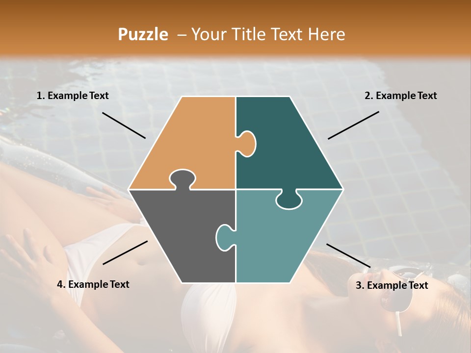 Fresh Bikini Girl PowerPoint Template