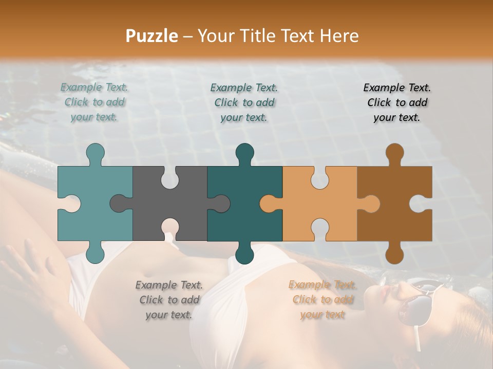 Fresh Bikini Girl PowerPoint Template