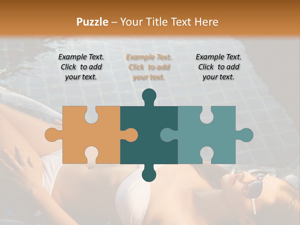 Fresh Bikini Girl PowerPoint Template