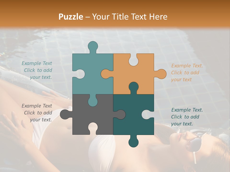 Fresh Bikini Girl PowerPoint Template