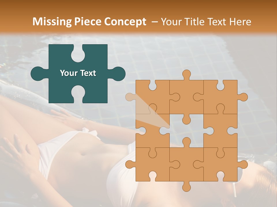 Fresh Bikini Girl PowerPoint Template