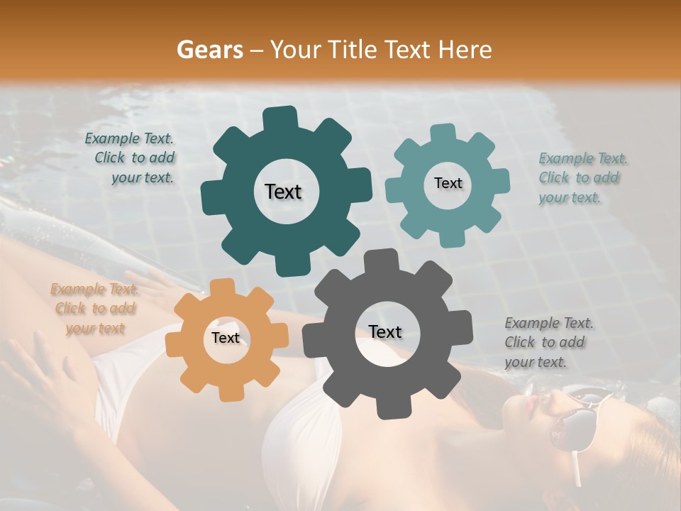 Fresh Bikini Girl PowerPoint Template