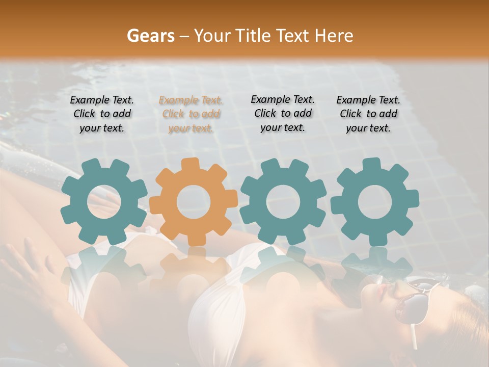 Fresh Bikini Girl PowerPoint Template