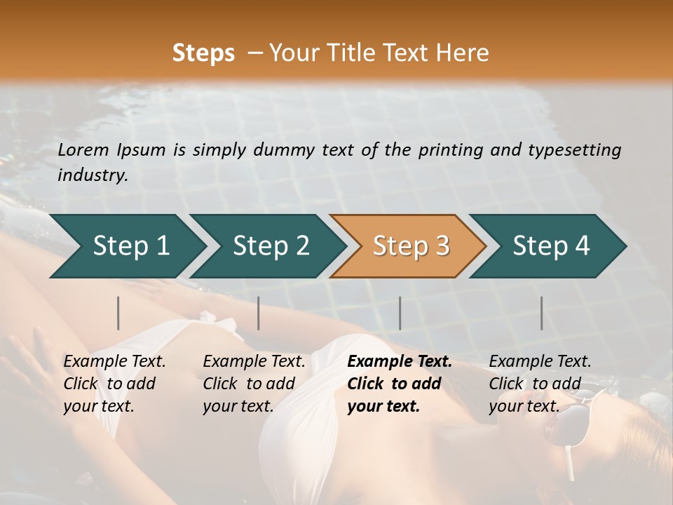 Fresh Bikini Girl PowerPoint Template