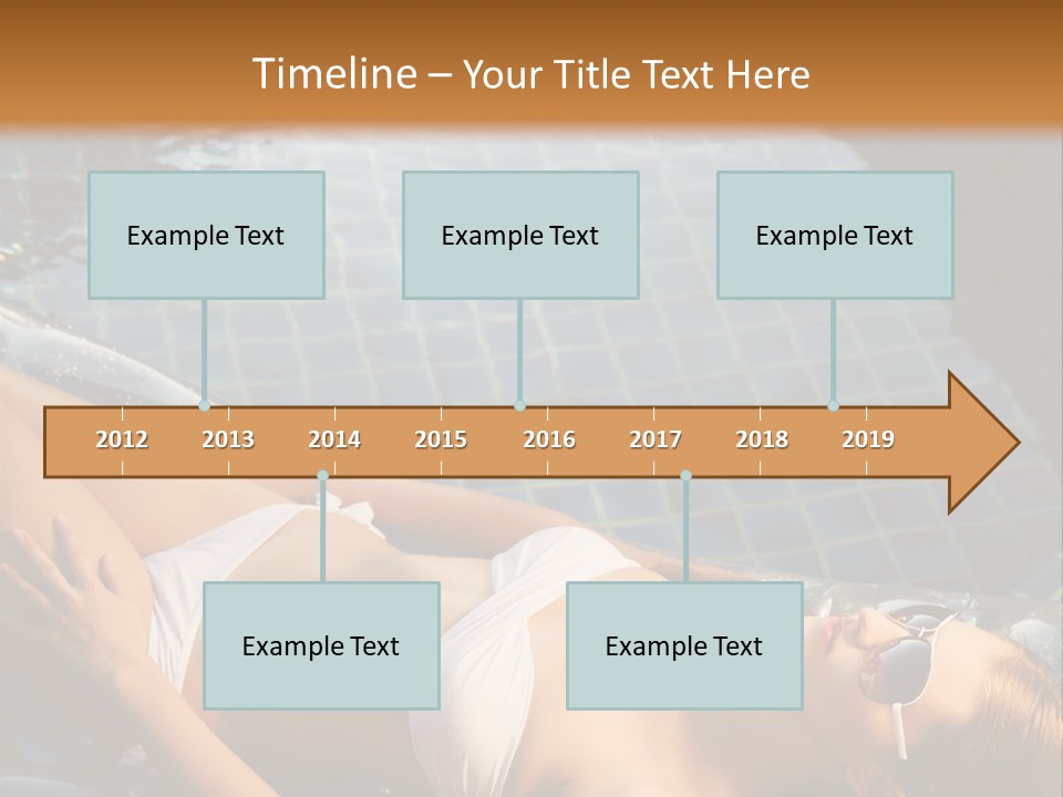 Fresh Bikini Girl PowerPoint Template