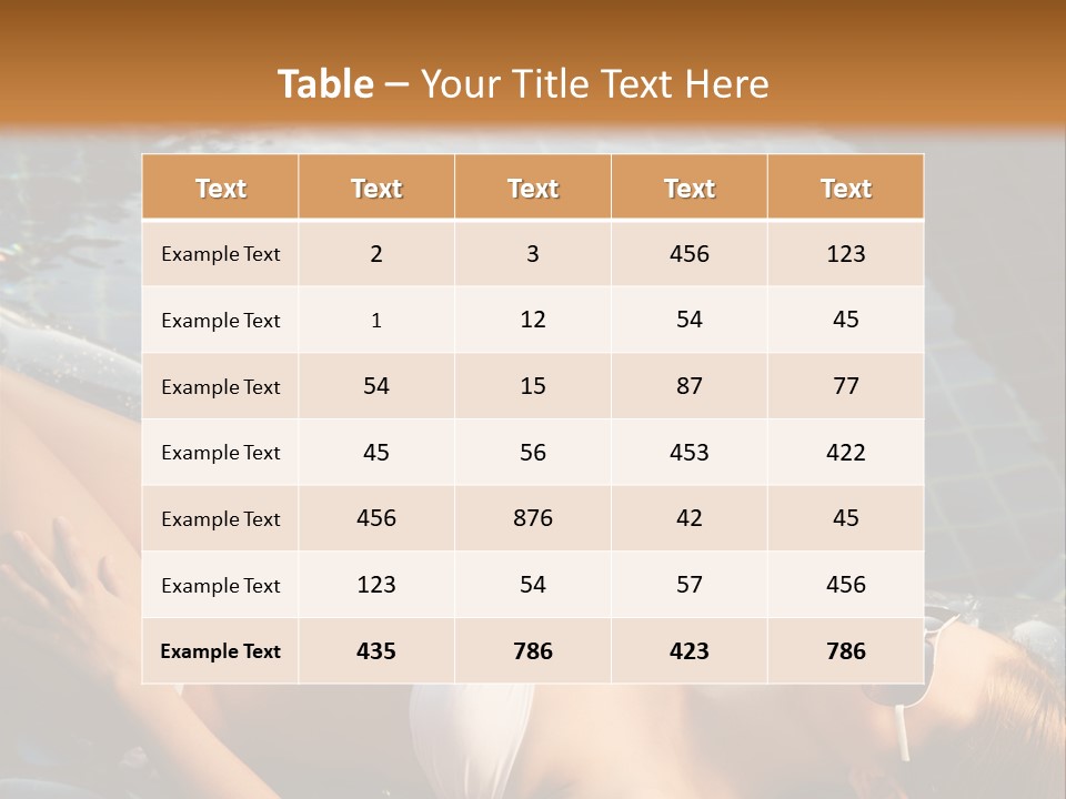 Fresh Bikini Girl PowerPoint Template