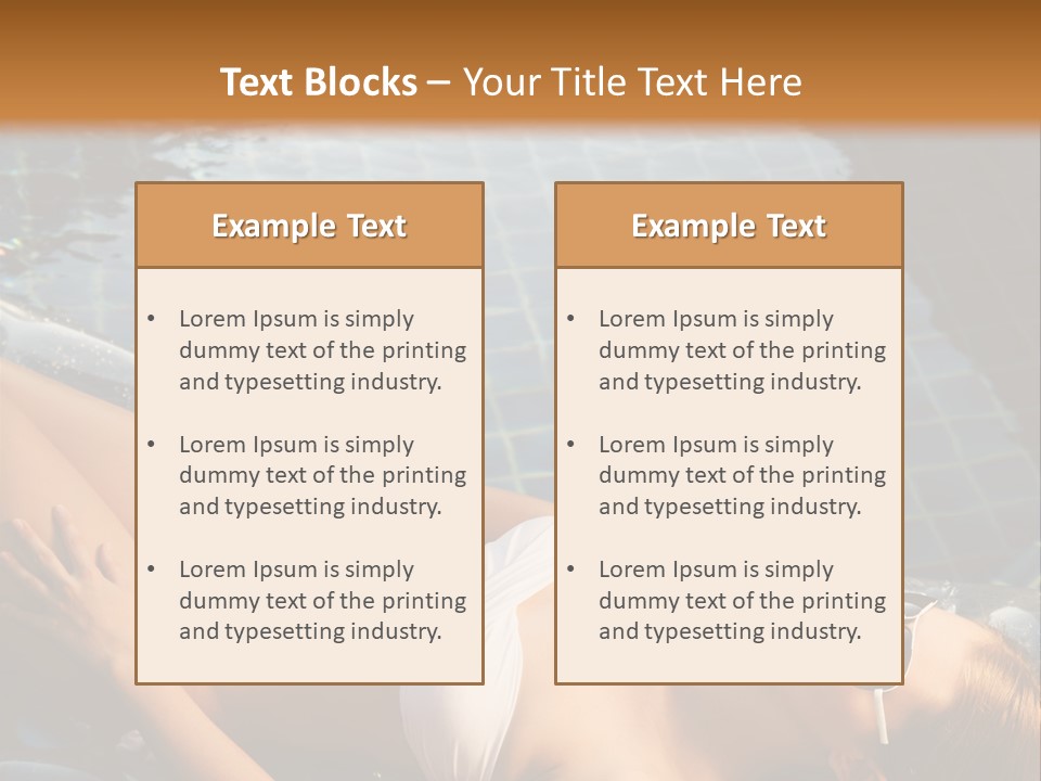 Fresh Bikini Girl PowerPoint Template