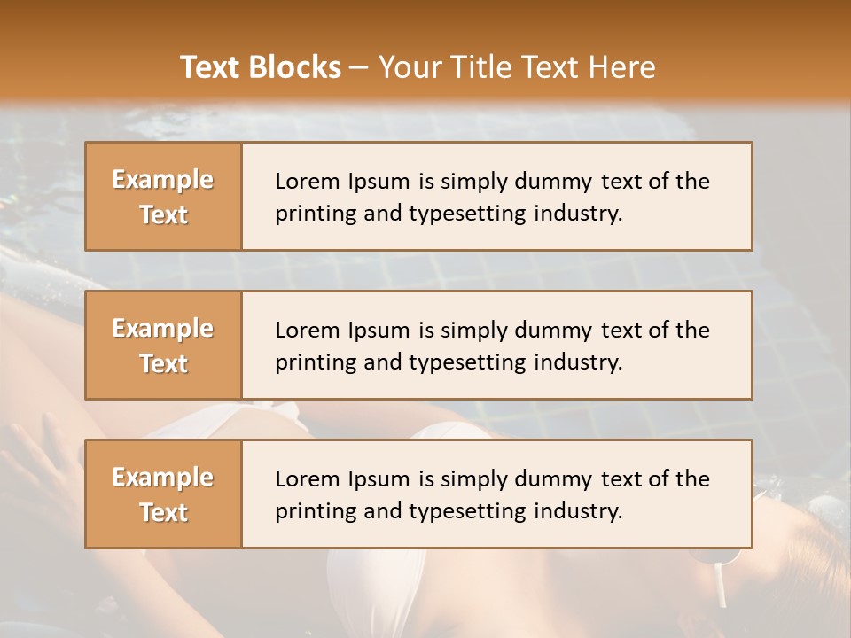 Fresh Bikini Girl PowerPoint Template