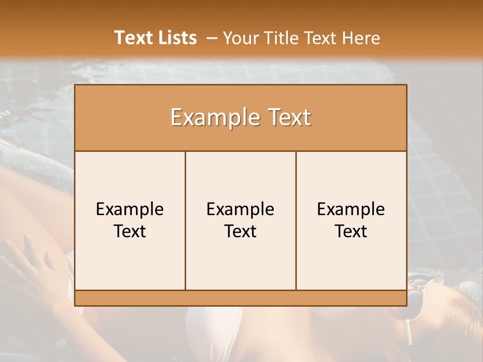 Fresh Bikini Girl PowerPoint Template