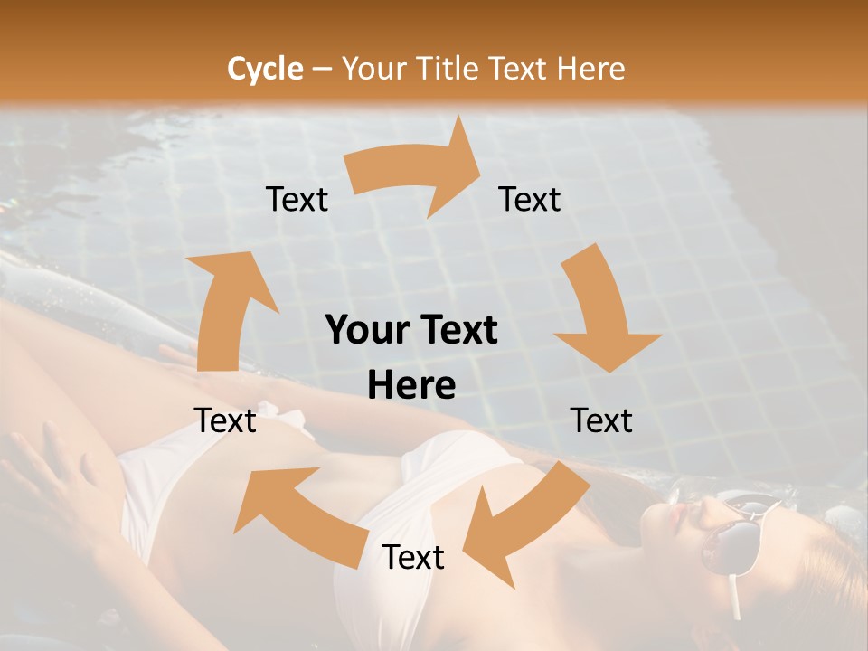 Fresh Bikini Girl PowerPoint Template