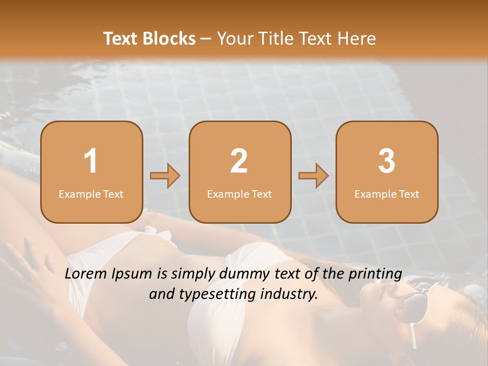 Fresh Bikini Girl PowerPoint Template