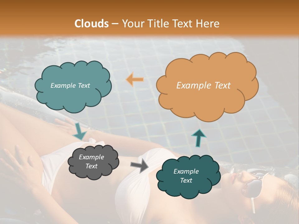 Fresh Bikini Girl PowerPoint Template