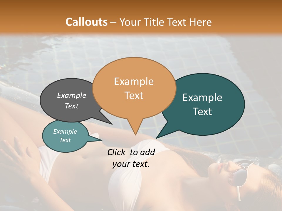 Fresh Bikini Girl PowerPoint Template