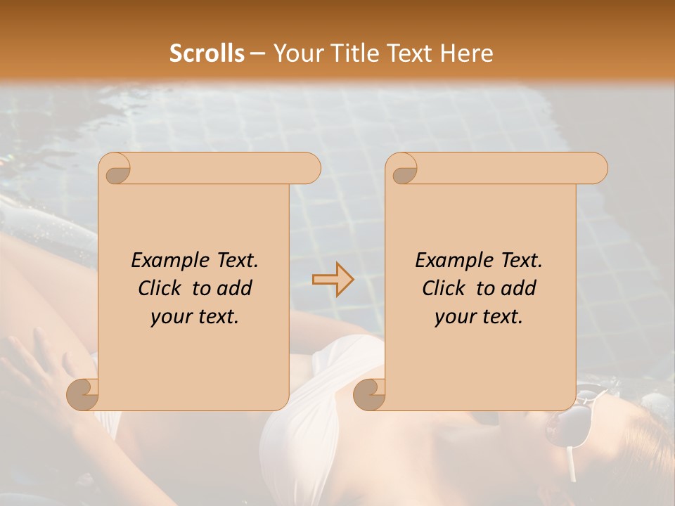 Fresh Bikini Girl PowerPoint Template